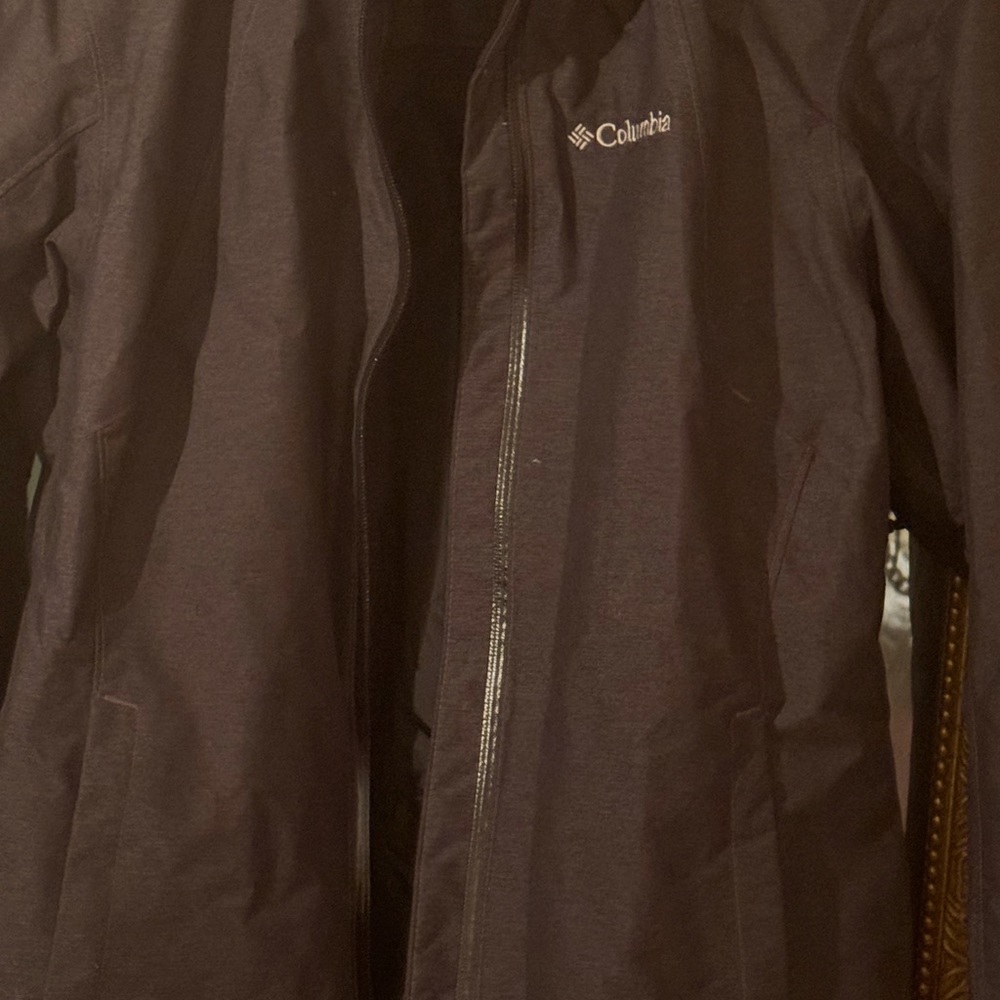 Blk Columbia Ski Jacket Shell (Near New, Worn 1x!), hidden zip compartments Sz M - Picture 6 of 6